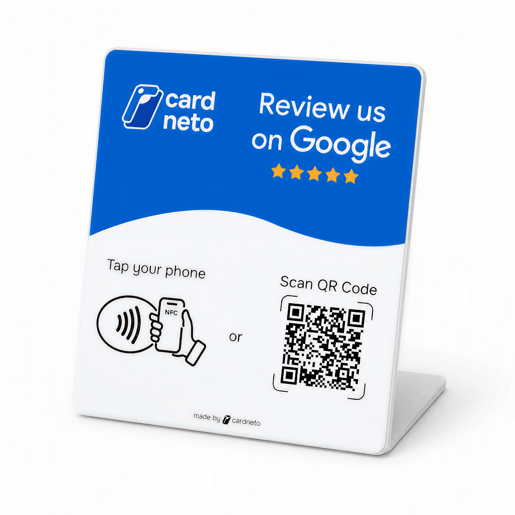 NFC Review Stand & Plaque